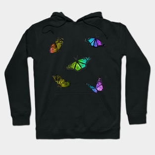 Rainbow Butterflies Sticker Pack Hoodie